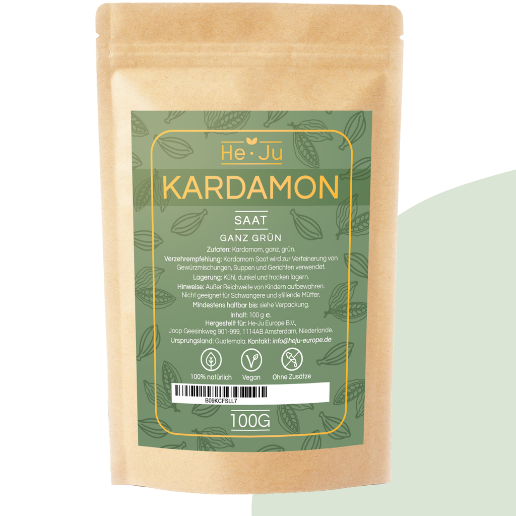 He-Ju Kardamom Ganz Grün 100g