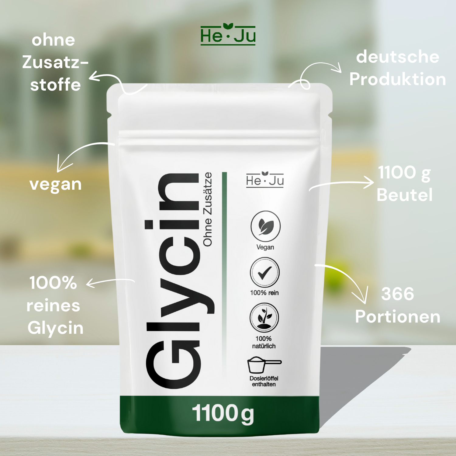 He-Ju Glycin Pulver 1100g