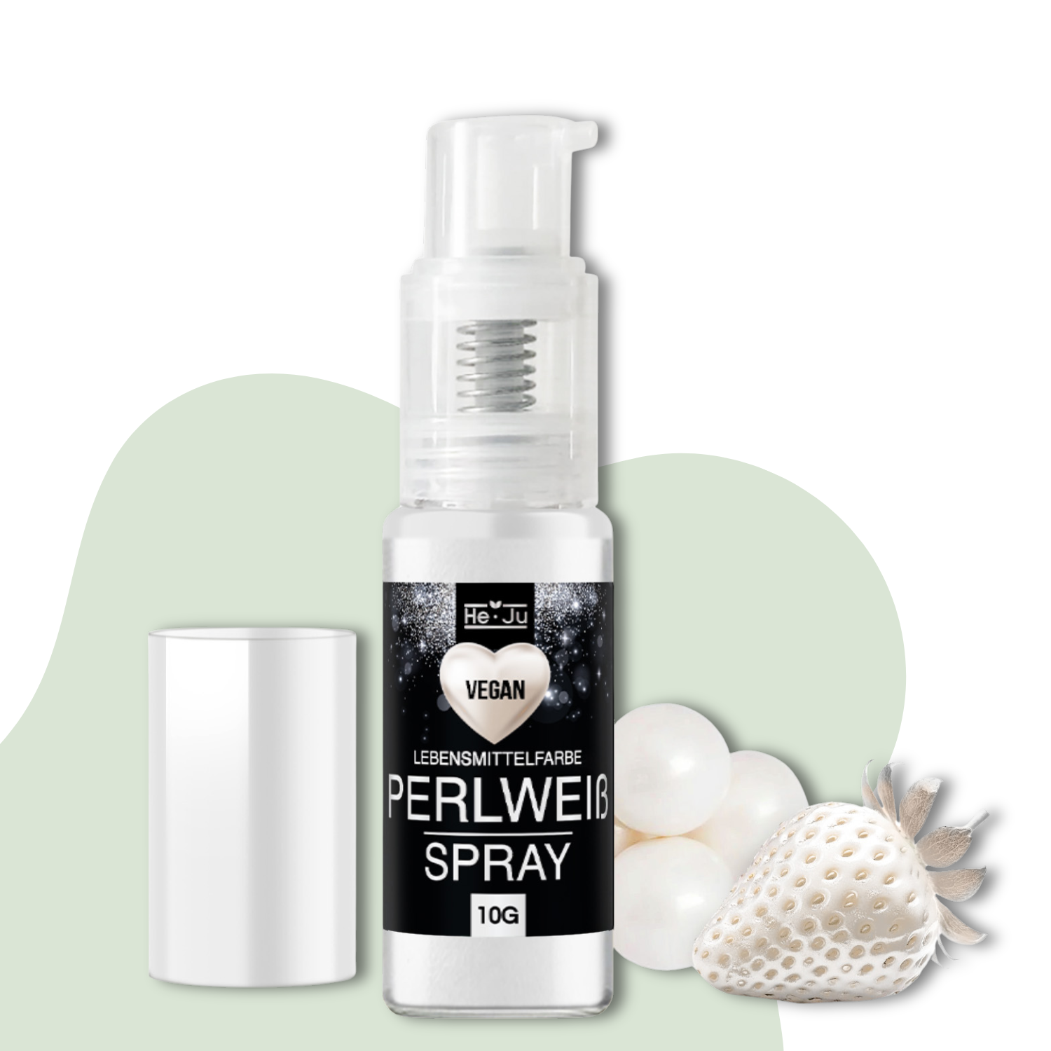 He-Ju Essbares Glitzer Spray Weiß 10g