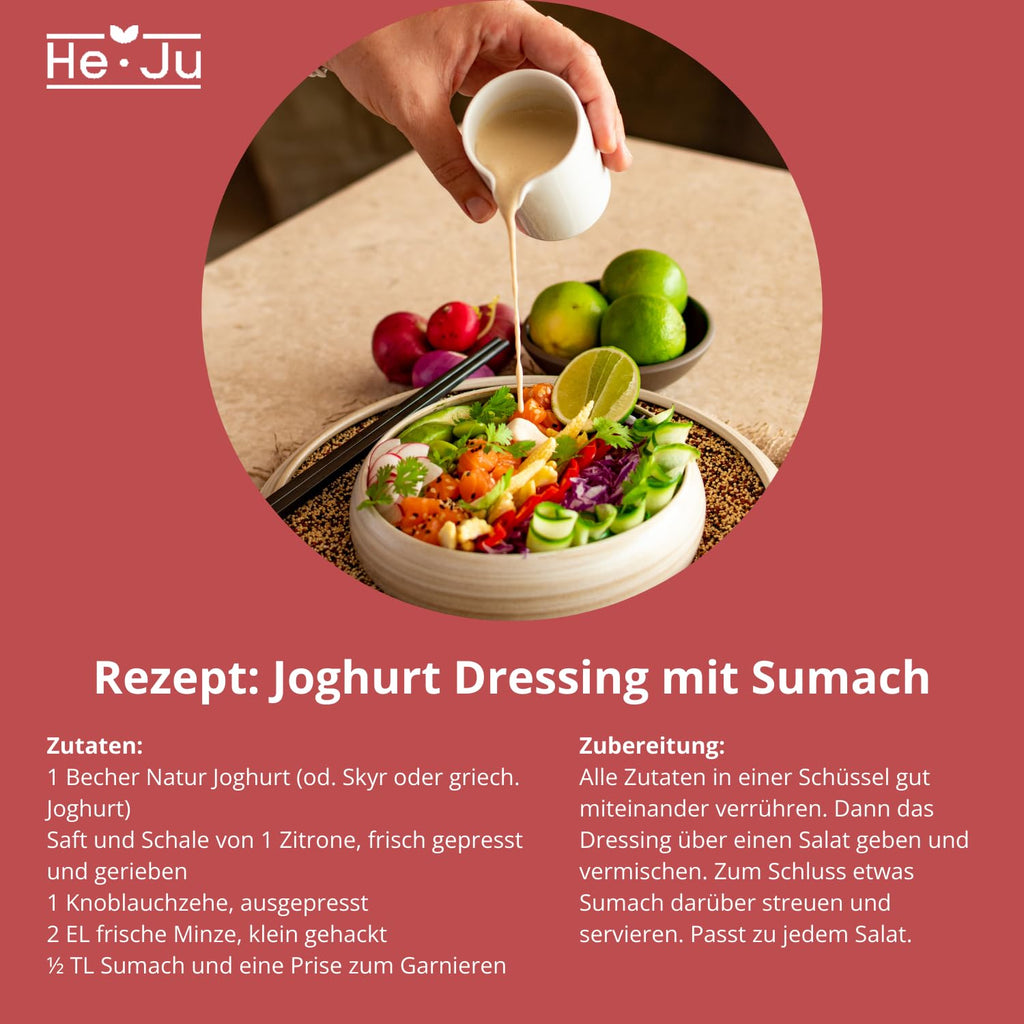 He-Ju Sumach Gewürz Zubereitung 250 g gemahlene Essigbaumfrucht