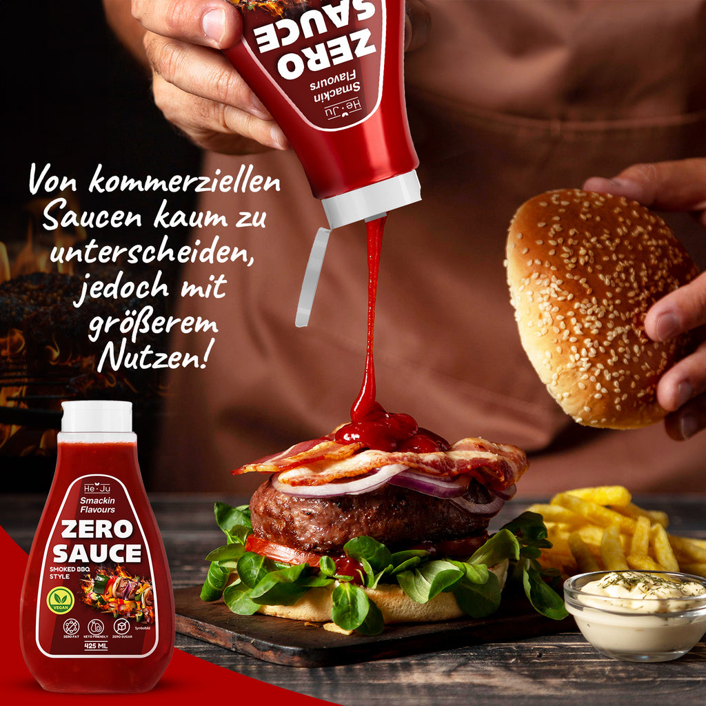 He-Ju Zero Sauce Smoked BBQ 1x 425ml Light Sauce