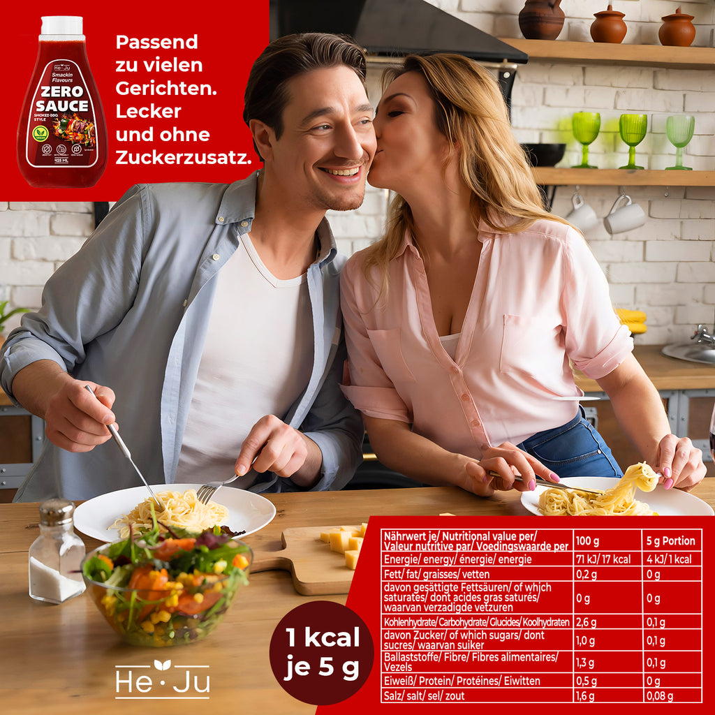 He-Ju Zero Sauce Smoked BBQ 1x 425ml Light Sauce