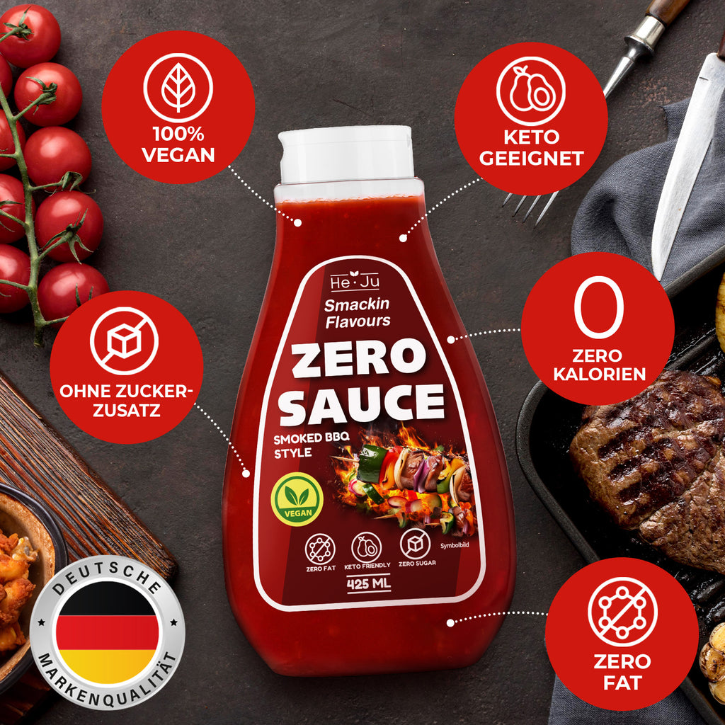 He-Ju Zero Sauce Smoked BBQ 1x 425ml Light Sauce