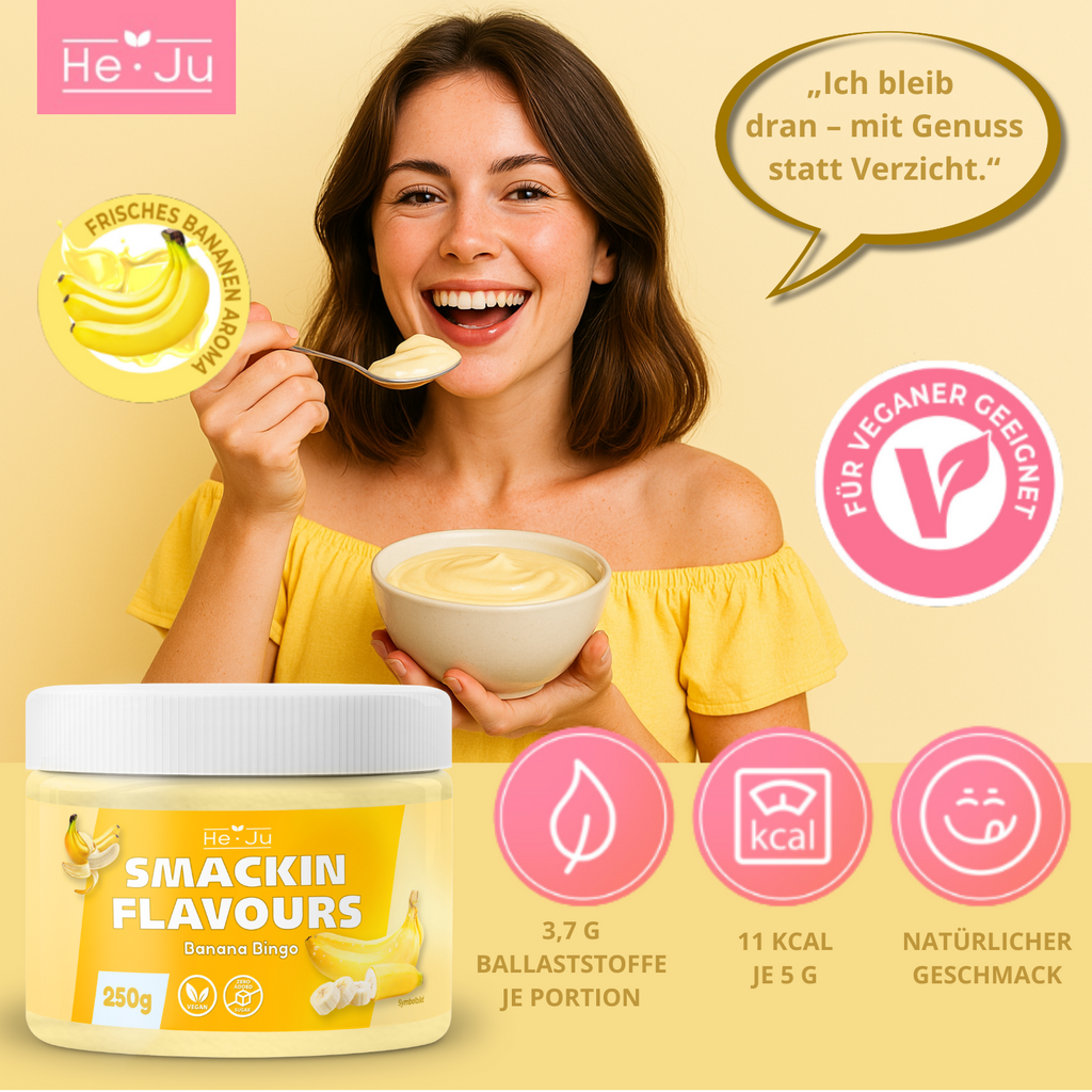 He-Ju Flavour Pulver Banane 250g vegan