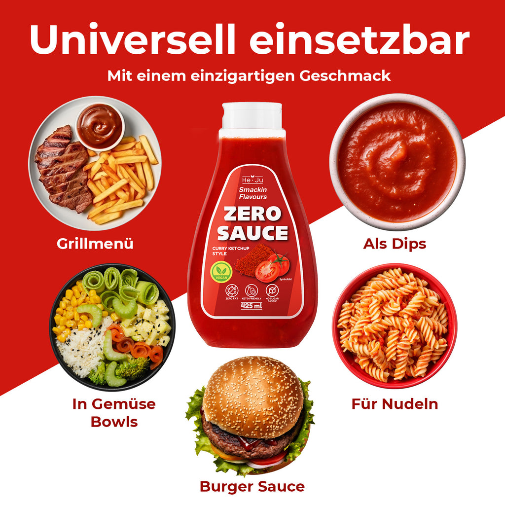 He-Ju Zero Sauce Curry Ketchup, 1x 425ml Light Sauce