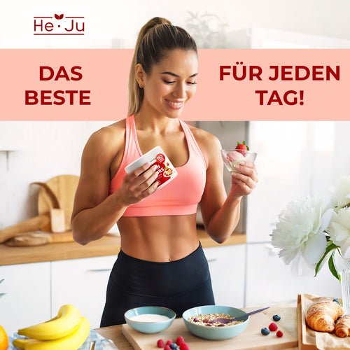 He-Ju Flavour Pulver Erdbeer Panna-Cotta 250g vegan
