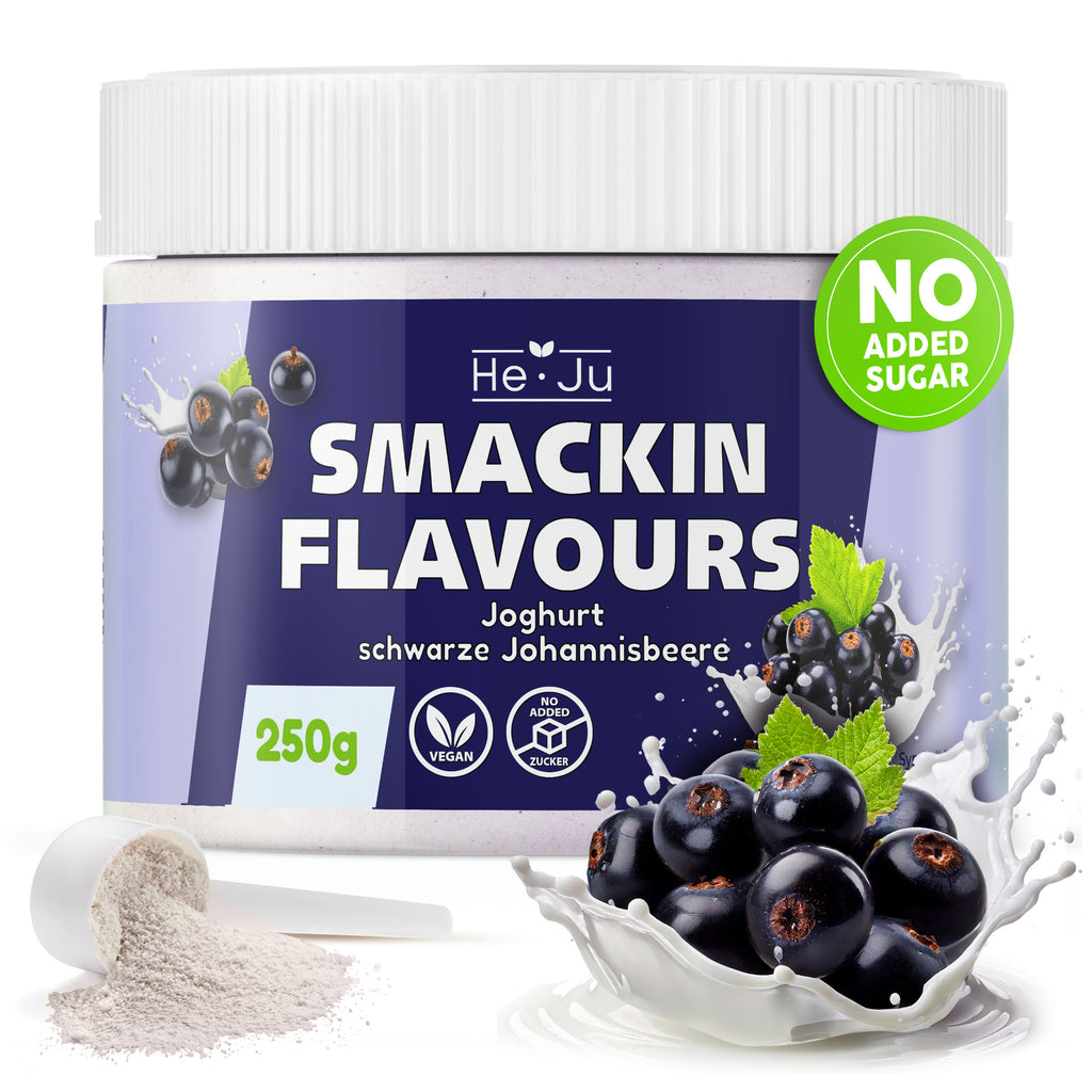 He-Ju Flavour Pulver Joghurt schwarze Johannisbeere 250g vegan