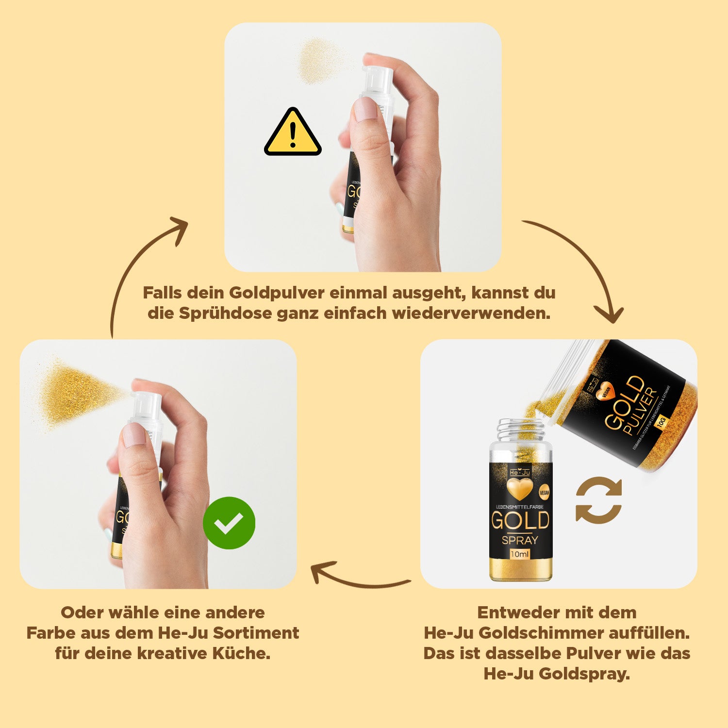 He-Ju Goldpulver essbar 10g