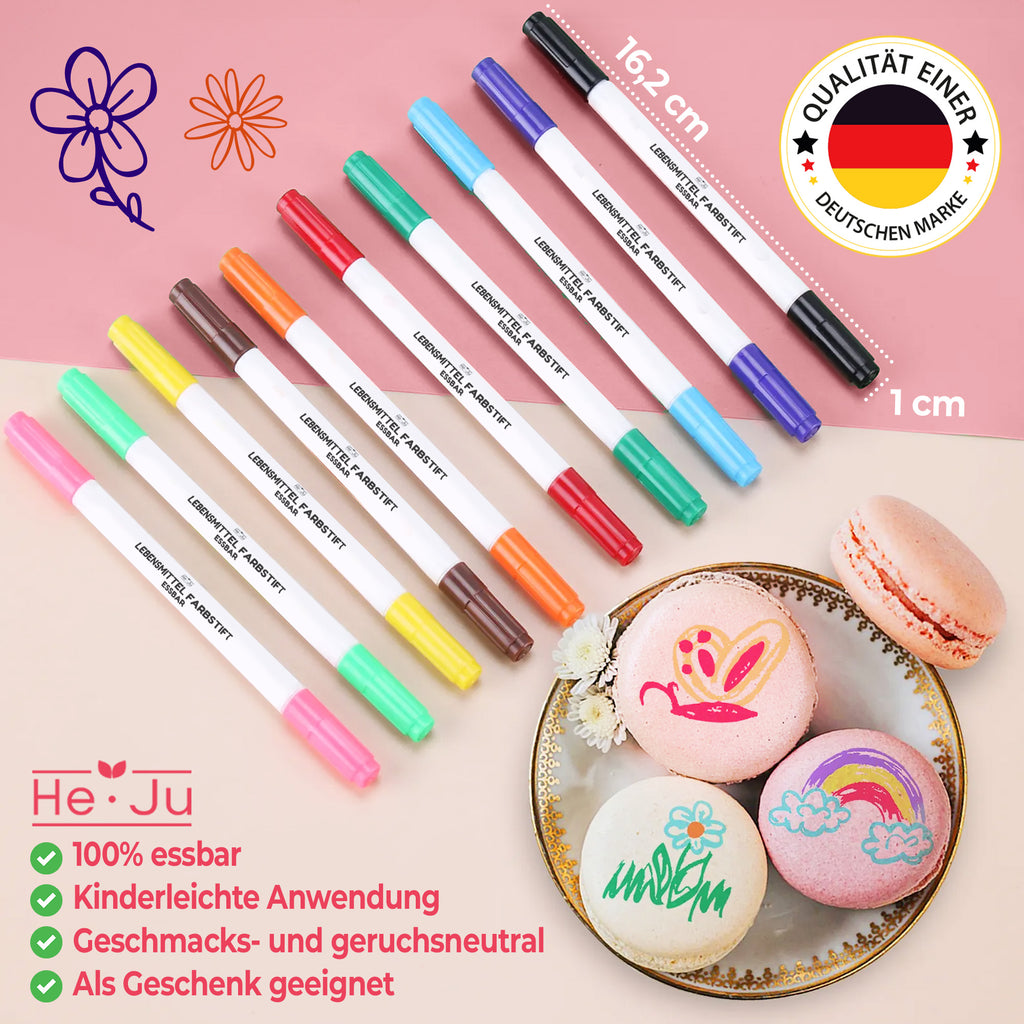 He-Ju Lebensmittelstifte essbar 10er Set