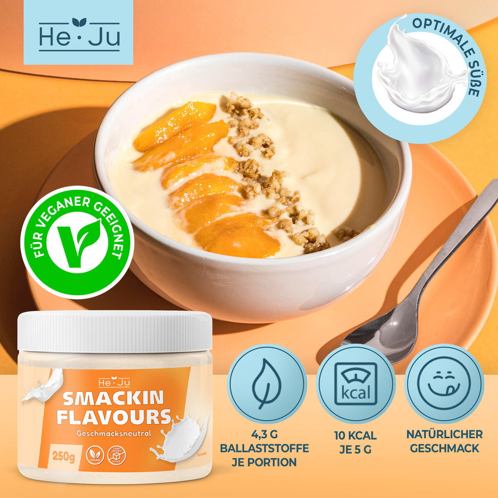 He-Ju Flavour Pulver Geschmacksneutral 250g, vegan