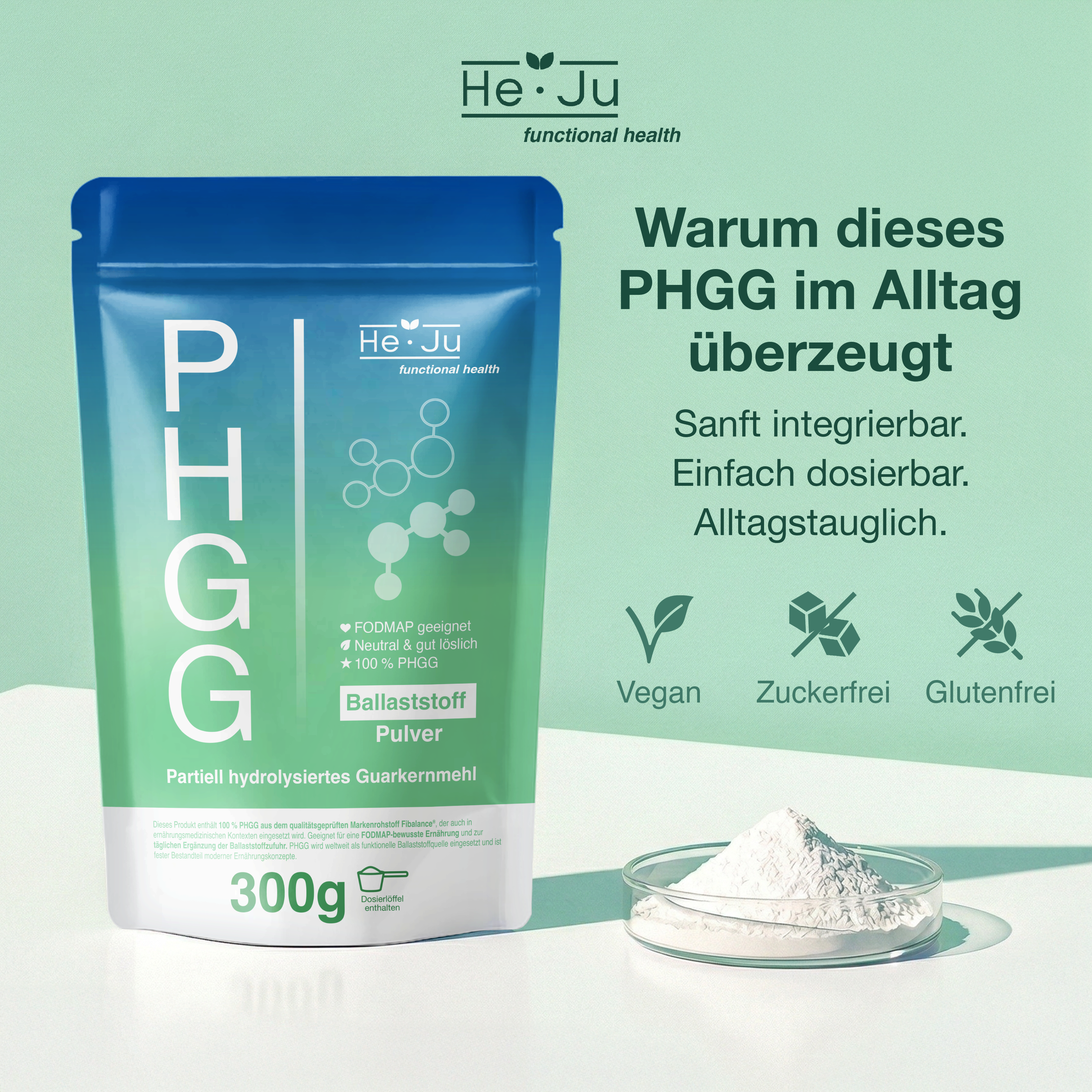 He-Ju PHGG Ballaststoff Pulver (Fibalance®) 300 g