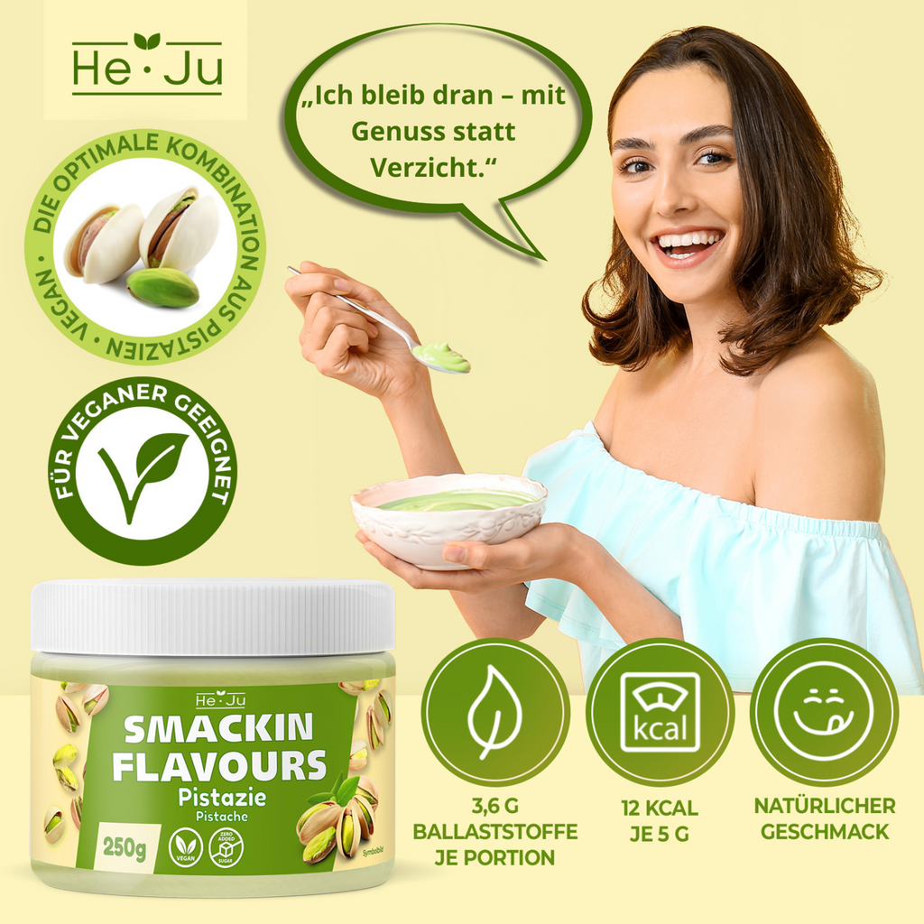 He-Ju Flavour Pulver Pistazie 250g vegan