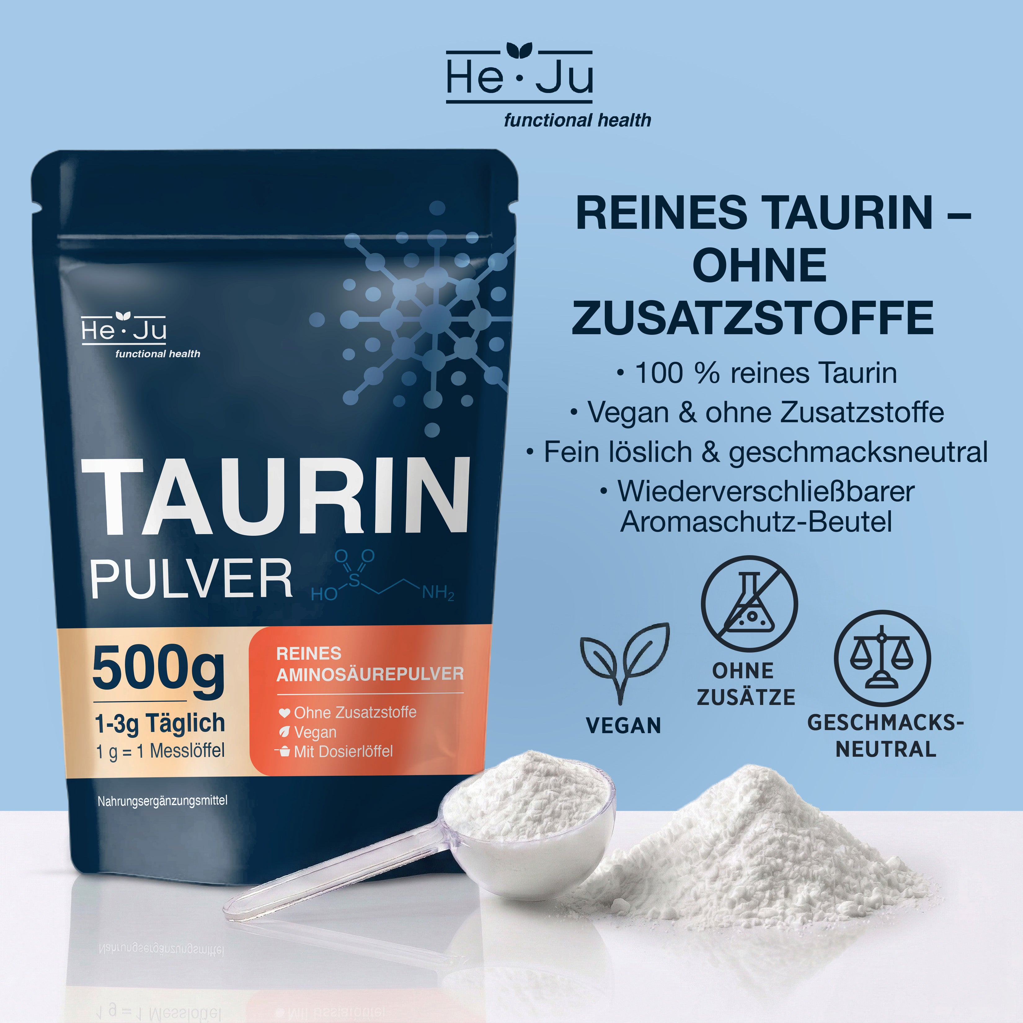 He-Ju Taurin Pulver 500 g