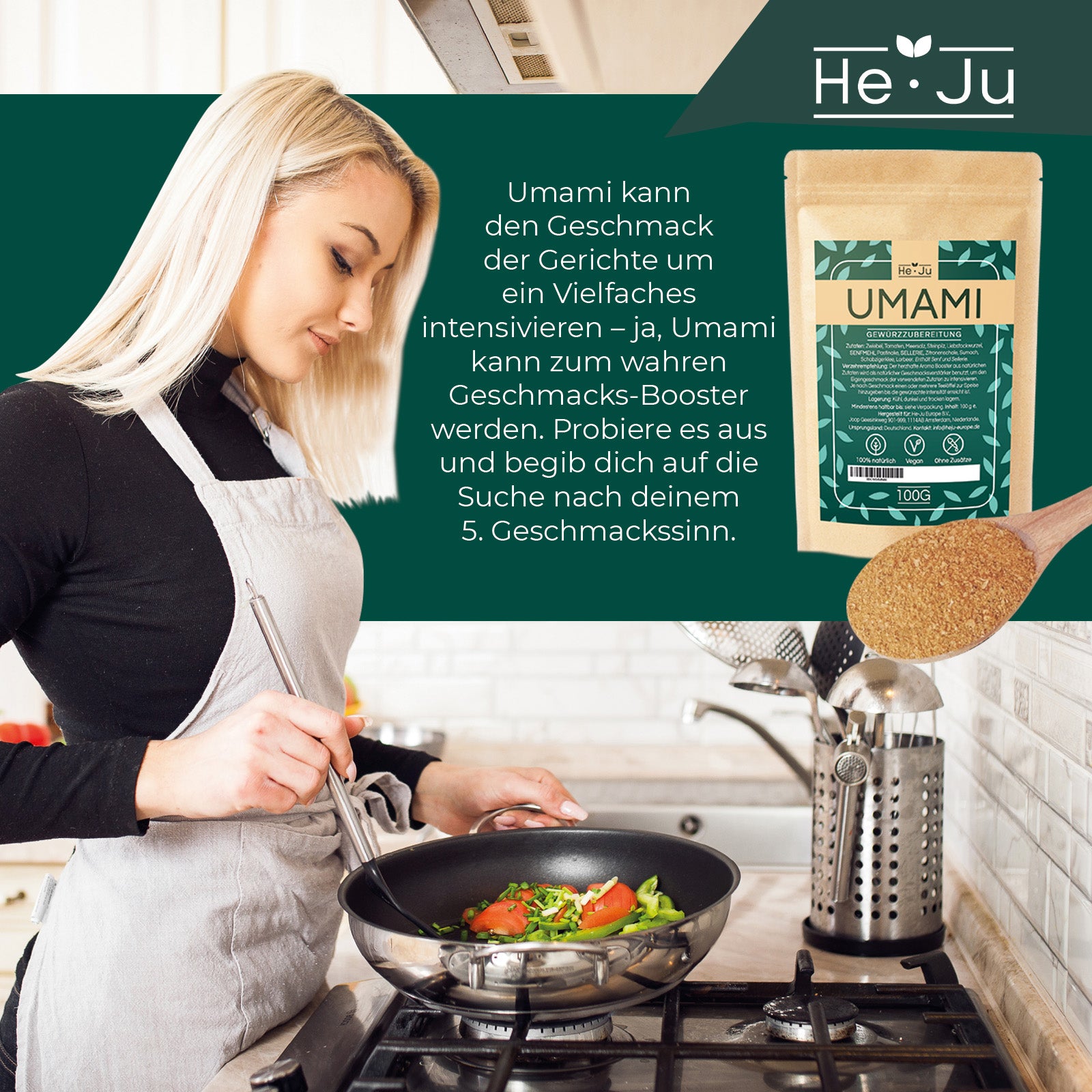 He-Ju Umami Gewürzmischung 100g, vegan