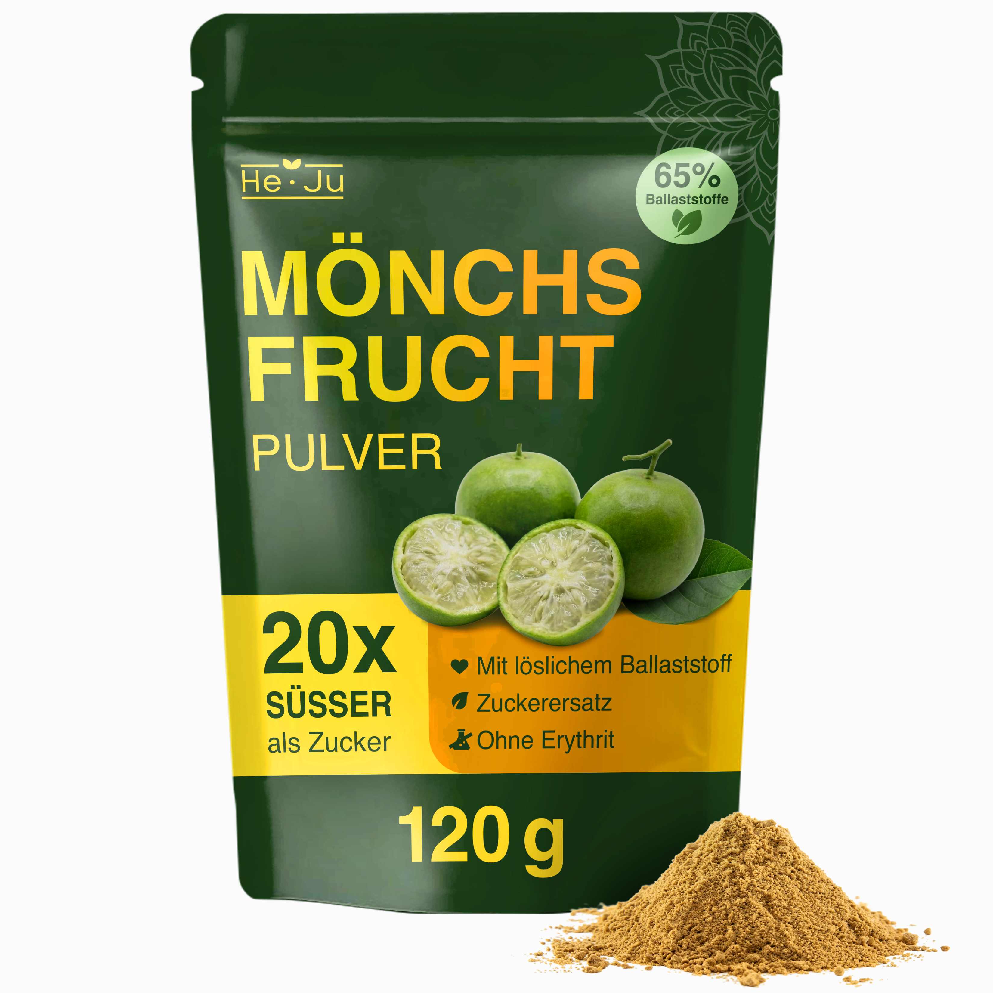 He-Ju Mönchsfrucht Pulver 120g,