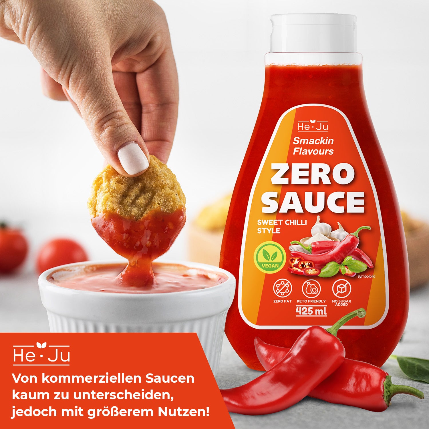 He-Ju Zero Sauce Sweet Chili 1x 425ml Light Sauce