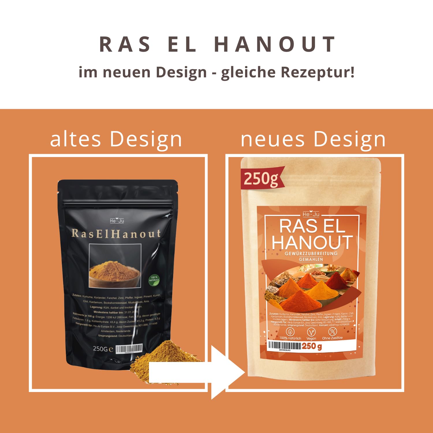 He-Ju Ras el Hanout Gewürz-Mischung 250 g